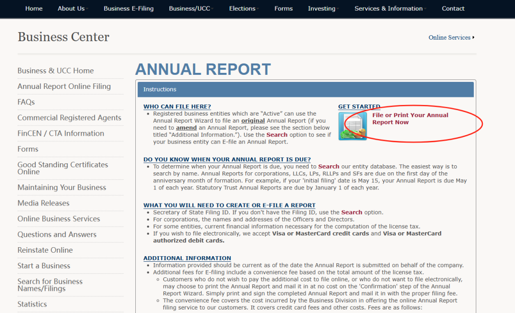 print your annual report now