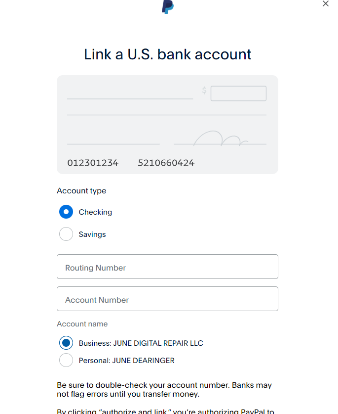 link a us bank account